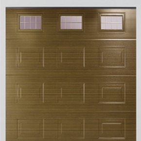 Sectional Panelled Glazed Smooth Foil Garage Doors