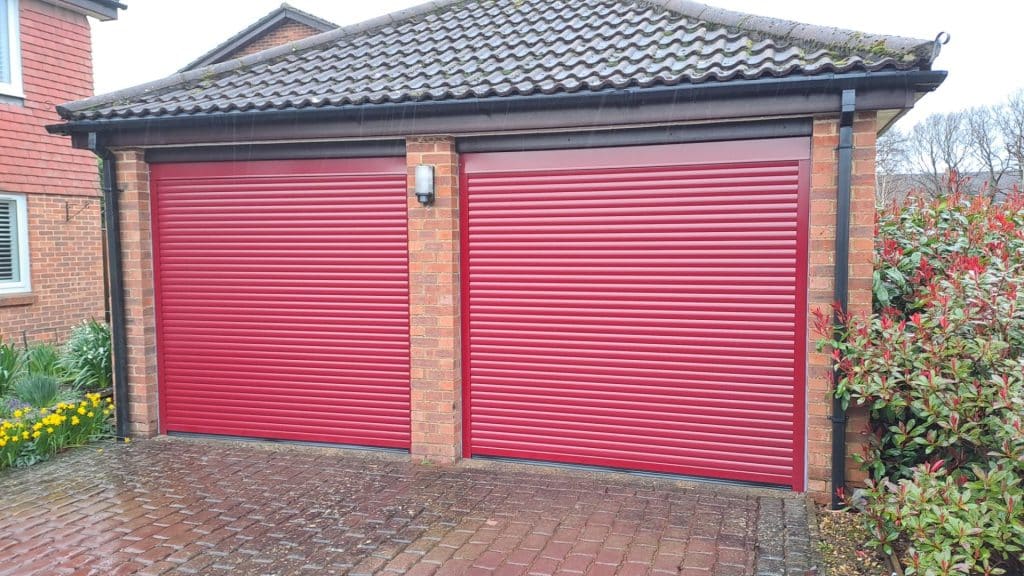 Thermaglide 55 Burgundy Roller Doors