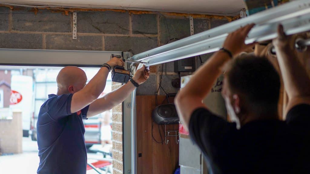 Sectional Garage Door Tracks Installation