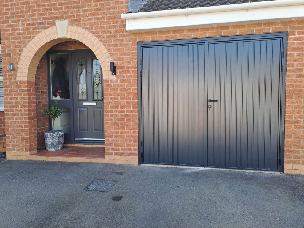 side hinged garage door prices