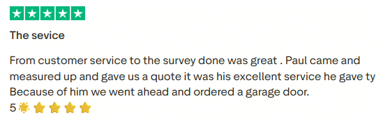 Garage Door Trustpilot Review 1