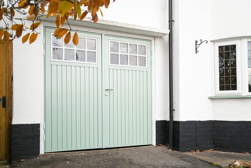 side hinged garage doors