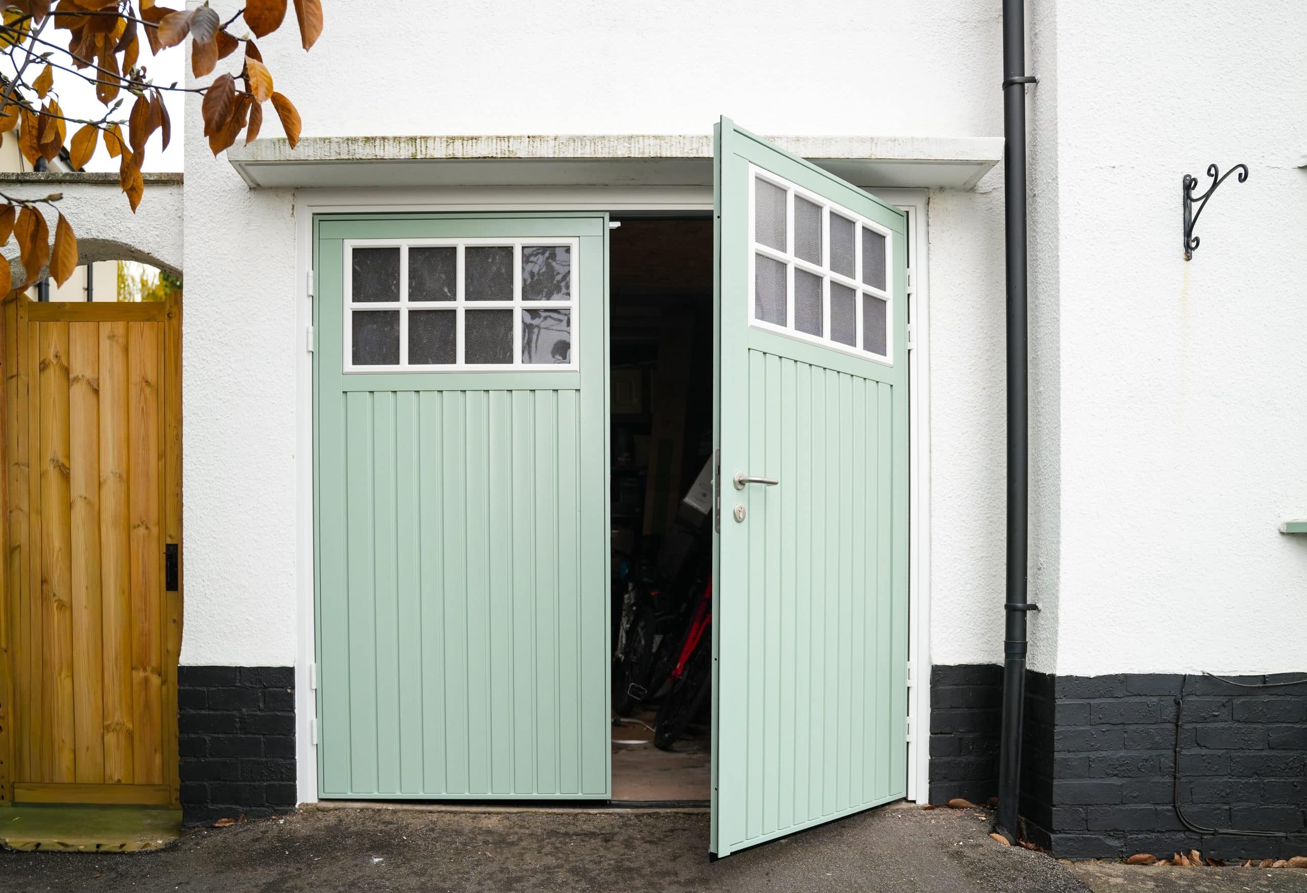 Bedford Side Hinged Garage Door in Leicester