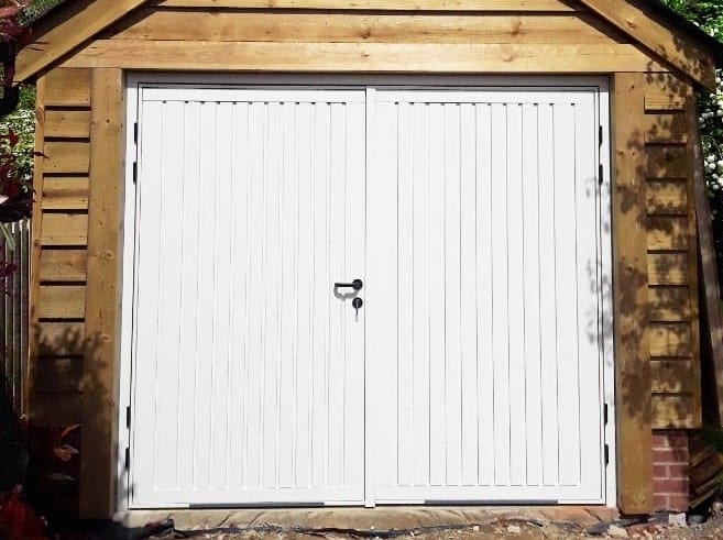 side hinged garage door accrington